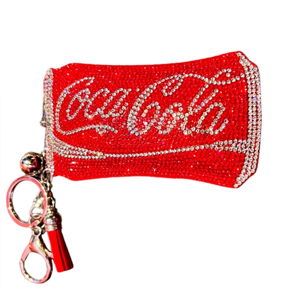COCA COLA - BLINGY PURSE CHARM KEYCHAIN